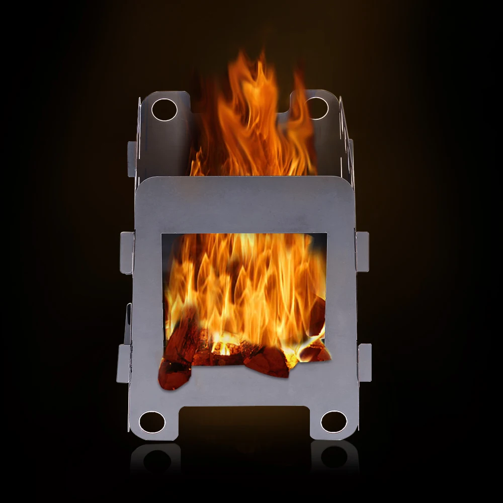 Портативная Легкая Складная дровяная плита легкая горящая печь для выживания