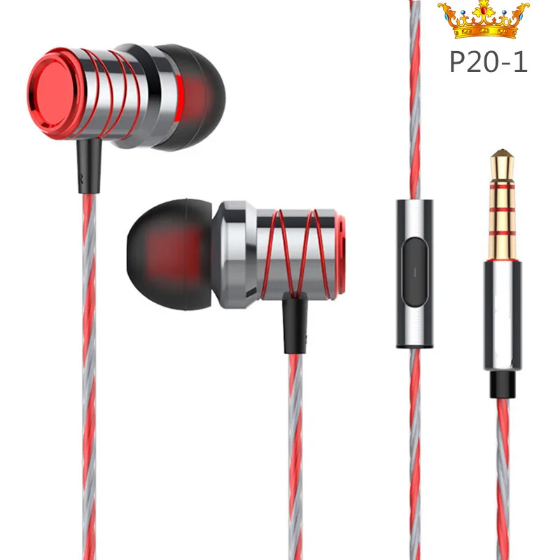 Оптом наушники в ухо с игрой HIFI бас стерео с микрофоном Металл 3,5 мм для iPhone /Samsung телефон Go pro MP3