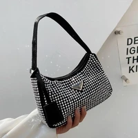blingbling pu leather small underarm shoulder bags 2021 women brand luxury beautiful fashion lady party handbags and purses