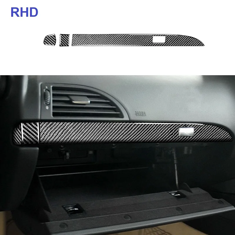 

Carbon Fiber Glove Box Door Handle Cover Sticker Fit For BMW 6 Series E63 E64 2004-2010 Interior Co-pilot Trim Strip