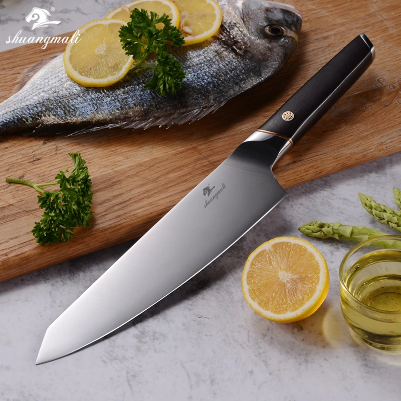 8 дюймов нож шеф-повара 5Cr15 нержавеющая сталь кухонные ножи японский овощерезка с