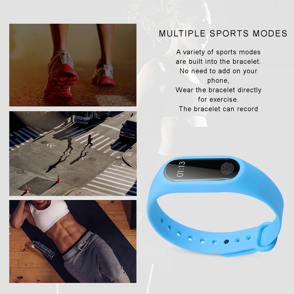 Фитнес браслет Kebidu Sport M2 Band Bluetooth пульсометр трекер умный Браслет для телефонов IOS