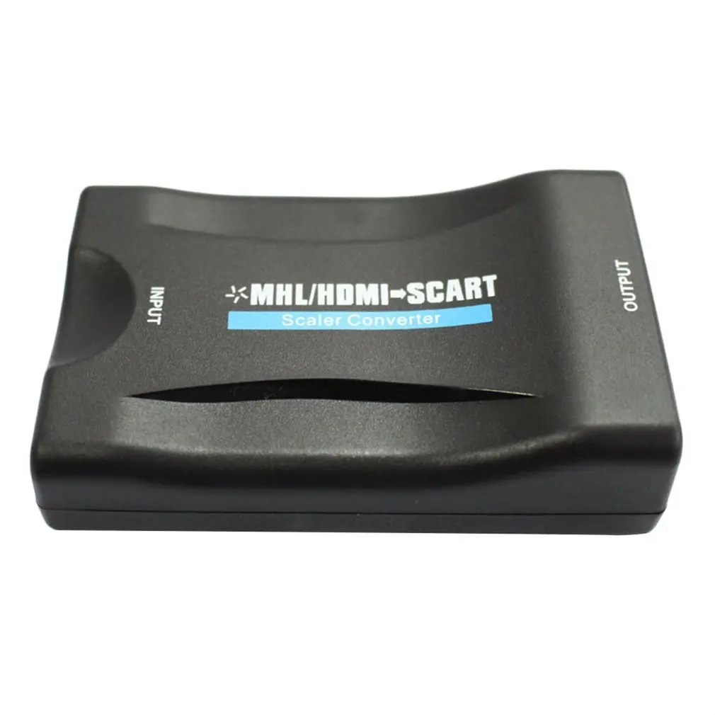 HD 1080P Переходник HDMI-scart видео и аудио адаптер универсальный конвертер для tv DVD Box