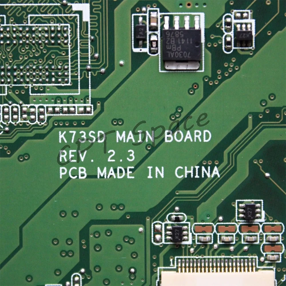 Материнская плата YTAI K73SD для ноутбука ASUS K73E X73E REV: 2,3 HM65 GT520M 1G