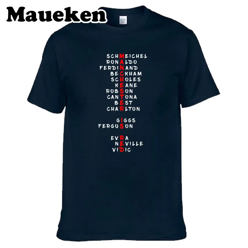 Мужская футболка с надписью manner Is Red Greatest Ronaldo Beckham Cantona Best Giggs Keane Robson Charlton Ferguson
