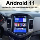 Автомагнитола в стиле Tesla, 8 + 128 Гб ПЗУ, Android 11, для Chevrolet Cruze Lacetti Classic Lacett 2009-2014, автомагнитола с GPS, автомобильный видеоплеер