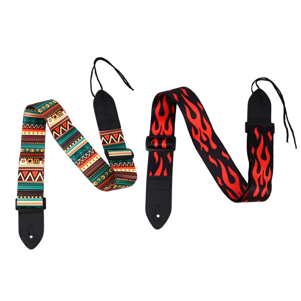 

2Pcs Stylish Guitar Straps Adjustable Straps for Electric or Acoustic Guitar