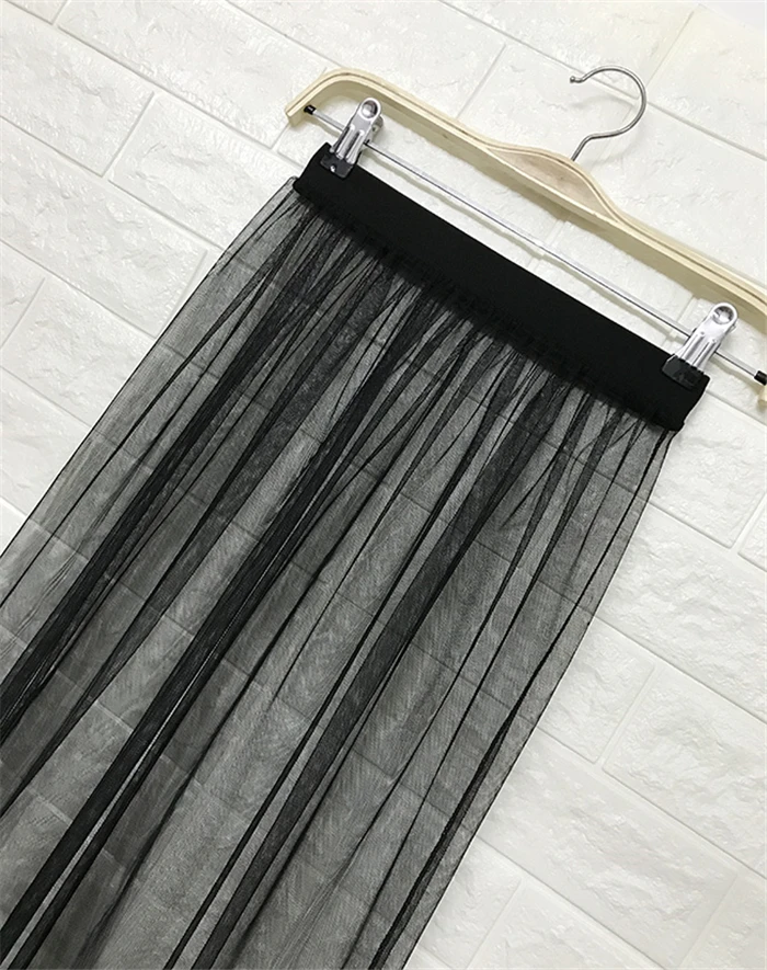 Корейская Летняя Пляжная накидка юбка из тюля Женская длинная сексуальная