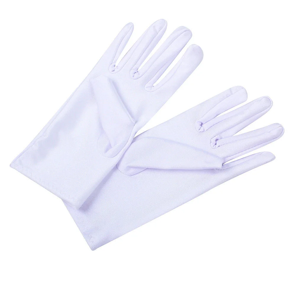 Белые Этикетные перчатки необходимые для водителя защиты рук предотвращения