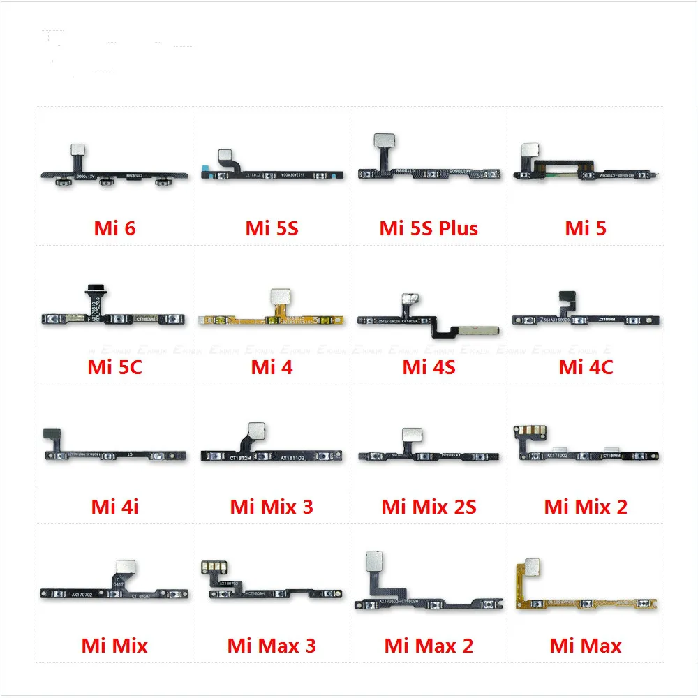 Гибкий кабель для XiaoMi Mi 6 5 5C кнопка включения и выключения звука 4 4C 4i 2 Mix 2S Max 3