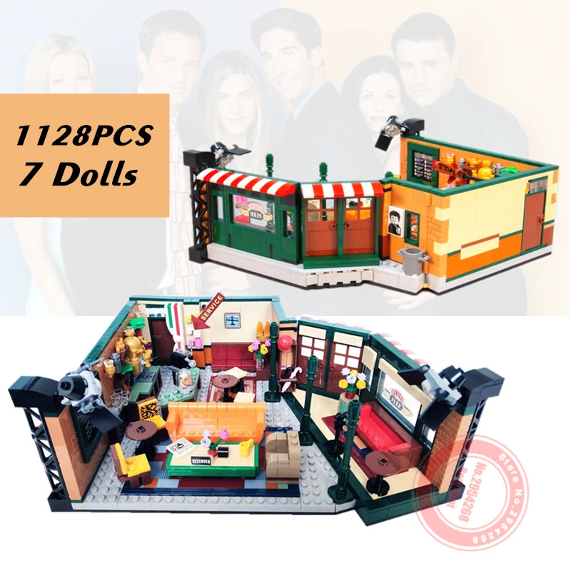 

New American TV Drama Central Perk Cafe Friends Classic Big Model Bang Building Block Bricks Toy Gift Kid
