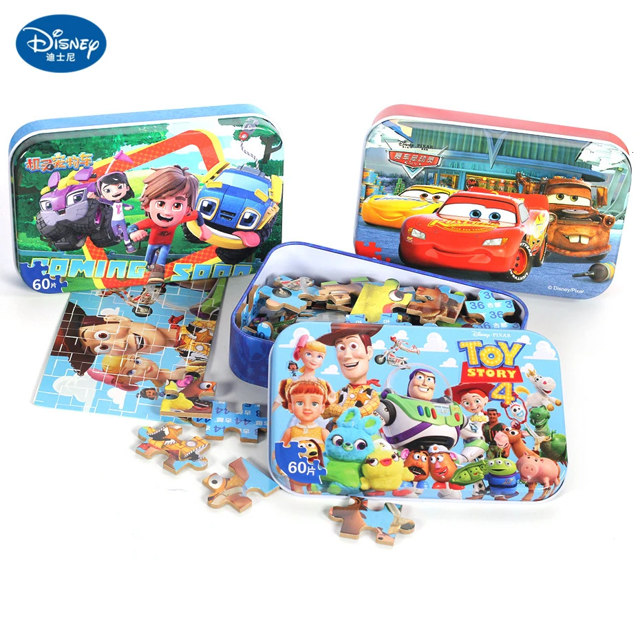 Горячая продажа Disney Frozen 2 Car 60 ломтиков маленькая игрушка головоломка детские