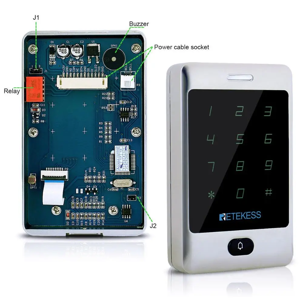 Retekess T-AC01 IP68 Водонепроницаемый RFID Контроль доступа сенсорная клавиатура телефон