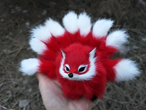 

Forest photography props COS nine-tailed fox hot simulation fox ornaments fox demon