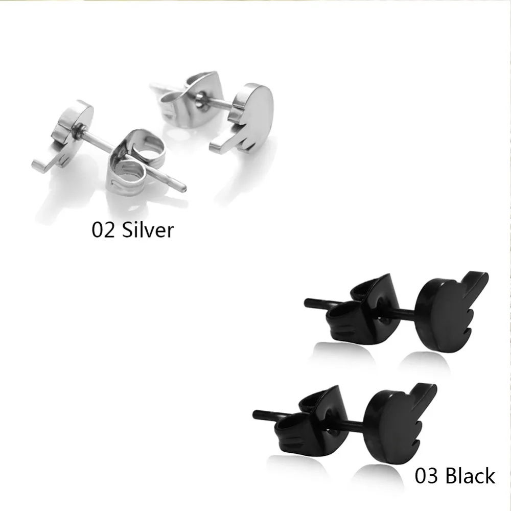 Серьги гвоздики унисекс в стиле панк для мужчин и женщин ювелирные изделия ушей