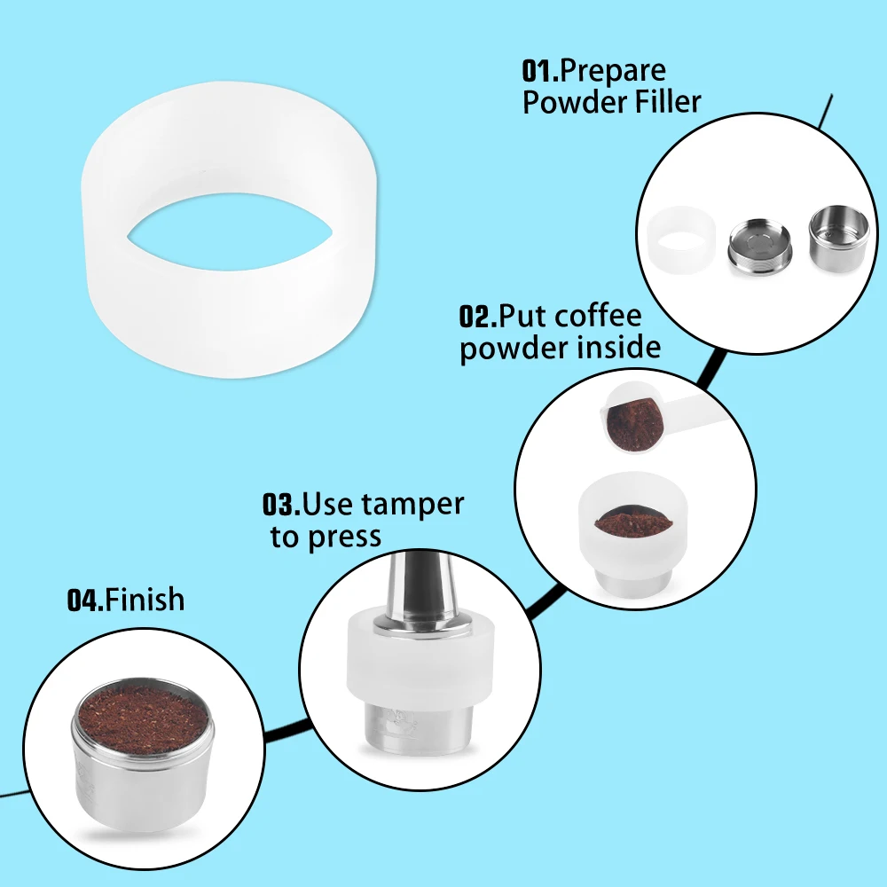 

2021 New Coffee Machine/Espresso Capsule For Lavaz za Reusable Coffee Capsule Refillable for Lavaz za Filter Pods Tools