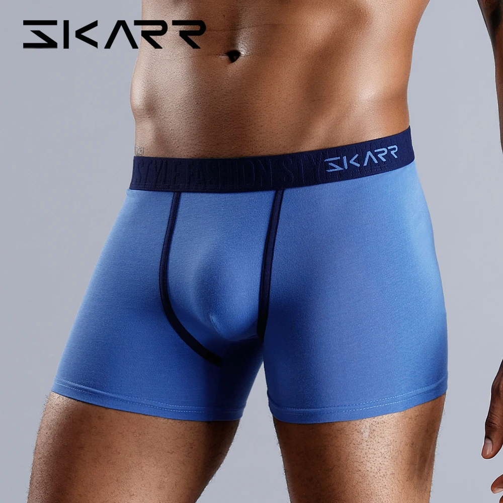 SKARR нижнее белье Для мужчин s плавки трусы боксеры из хлопка Boxershort сексуальный
