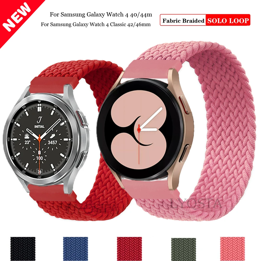 

Браслет 20 мм, Плетеный, для Samsung Galaxy Watch 4, 40 мм, 44 мм, 46 мм, 42 мм