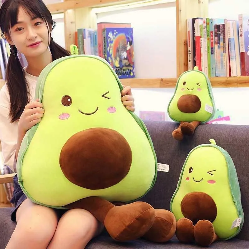

30/45/60/85Cm Stuffed Toys Cute Avocado Pillow Filled Doll Fruit Cushion Soft Decorative Pillows Child Baby Girlfriend Birthday