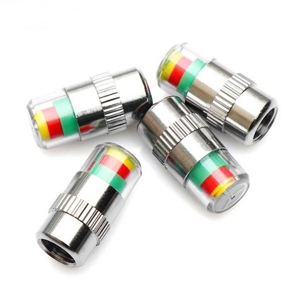 4pcs Car Tire Air Pressure Valve Stem Caps Sensor Indicator For Mercedes Benz W211 W221 W220 W163 W164 W203 C E SLK GLK CLS GL | Автомобили