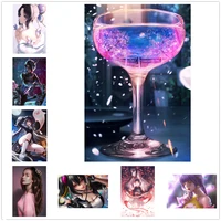 5ddiy diamond painting genshin impact japanese anime picture cross stitch gift squareround full drill embroidery mosaic home de