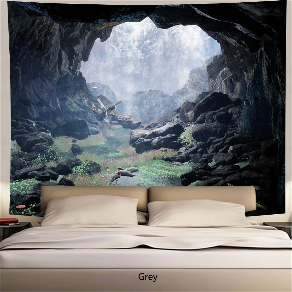 Cave Tapestry Wall Hanging Art Print Decor for Bedroom Living Room Hall Painting 300x200cm | Дом и сад