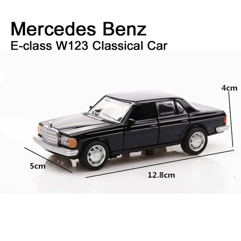 Модель автомобиля в штучной упаковке модель E-class W123 черная классическая стиле