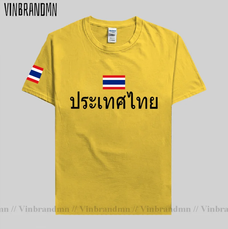 Мужские футболки из Таиланда с надписью сборной нации хлопковая футболка
