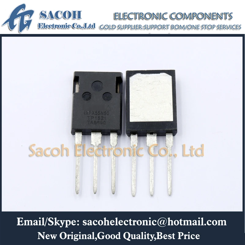 ТРАНЗИСТОР IXFX55N50 IXFX55N50F IXFX50N50 IXFX52N60Q2 PLUS247 55A 500 в 10 шт. |