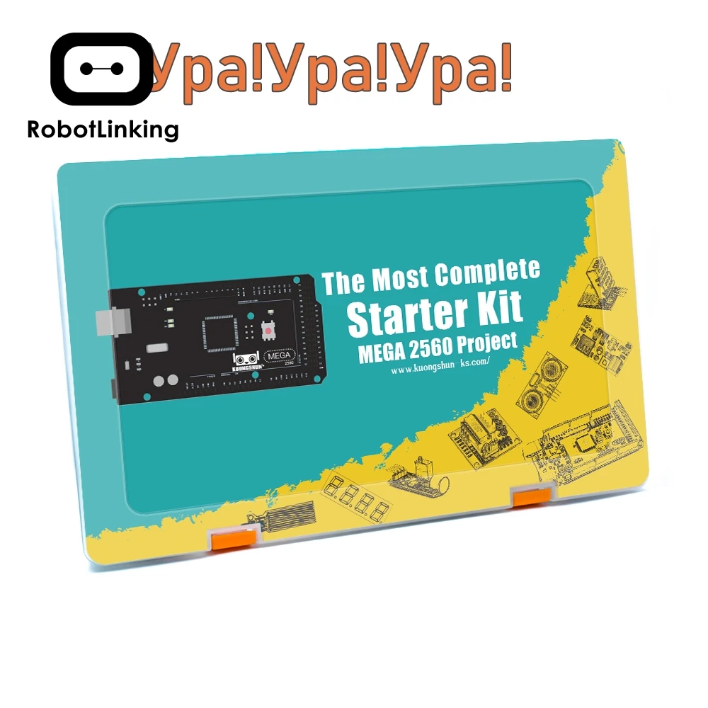 Самый полный стартовый набор robotlink EL-KIT-008 Mega 2560 с обучающим руководством для Arduino