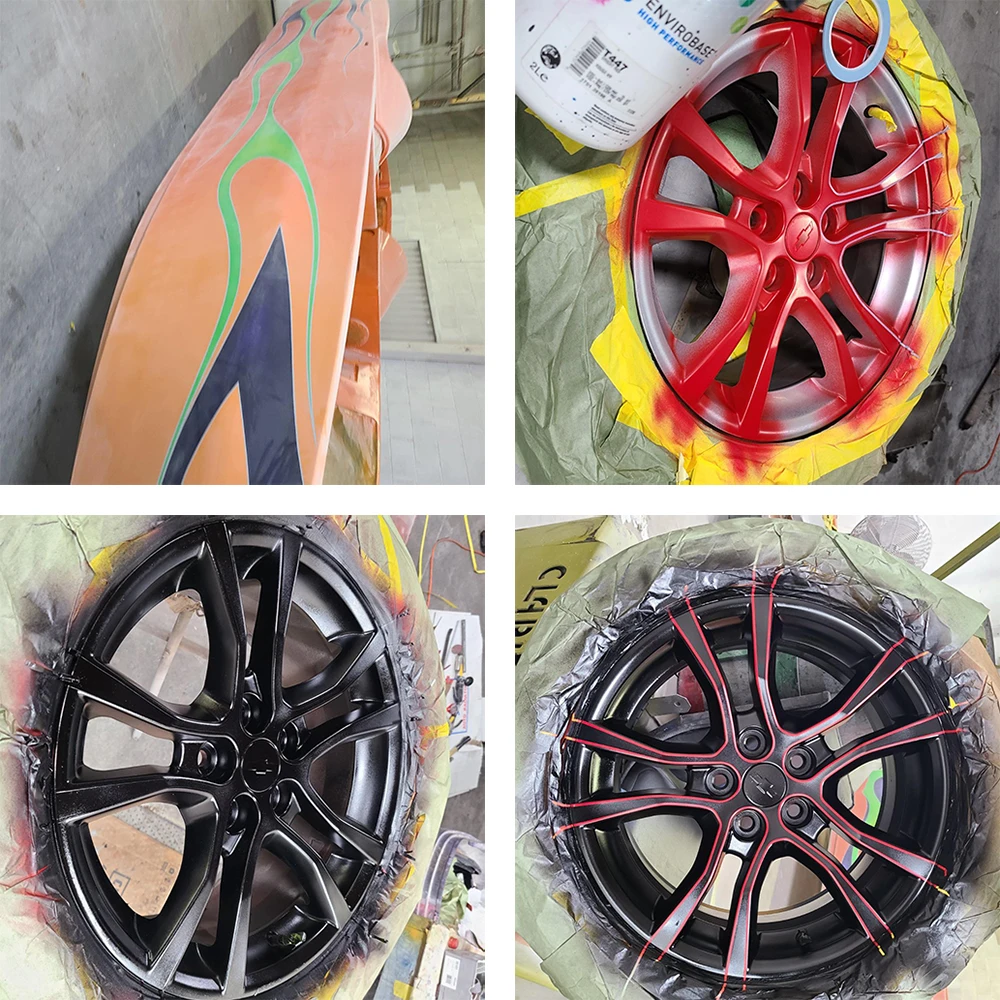 Синяя высокотемпературная виниловая тонкая малярная лента Fineline автомобильная