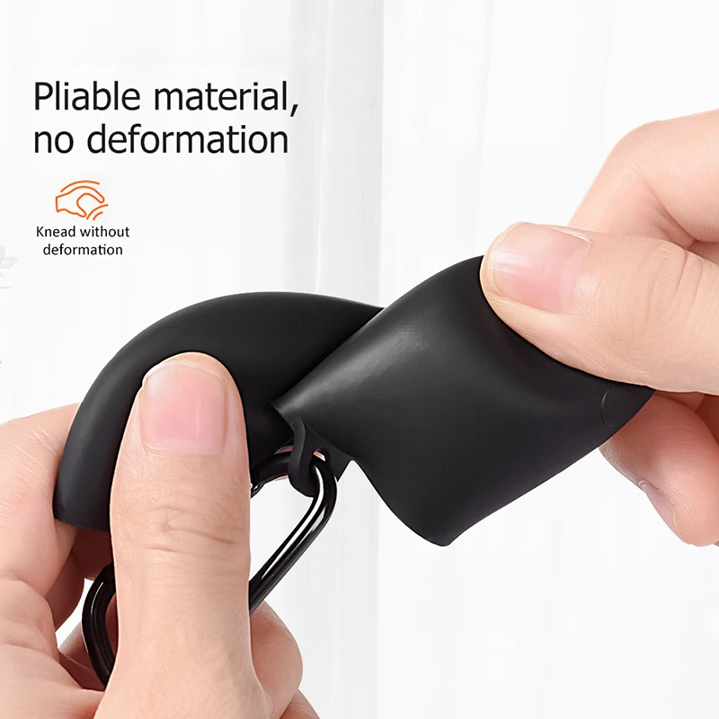 Мягкий силиконовый защитный чехол для наушников Xiaomi Mi Buds 3 Pro/Redmi AirDots Pro с крючком