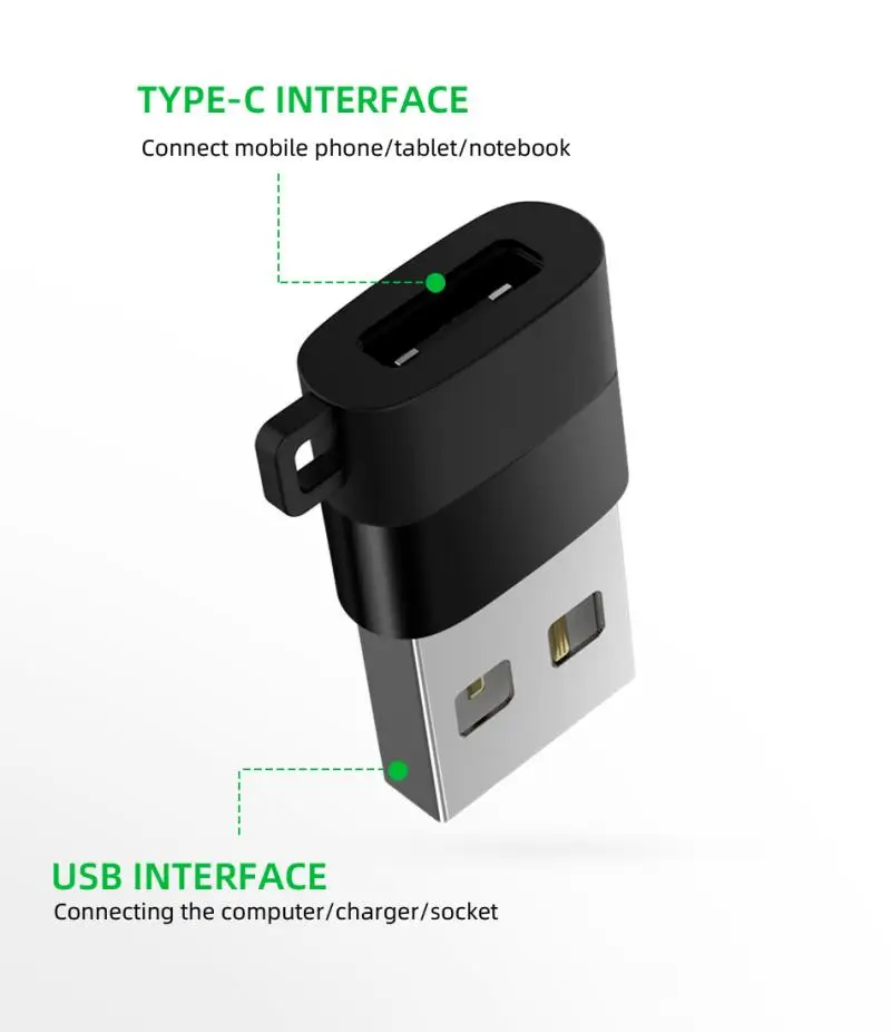 

1pc USB 3.0 Type A Male To USB 3.1 Type C Female Connector Converter Adapter For Samsung S9 Xiaomi Redmi Note 8 7 Macbook