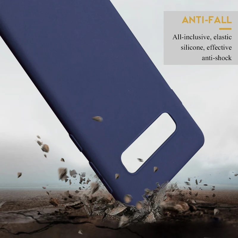 Ультратонкий чехол для Samsung A7 A9 A8 2018 однотонные цвета Galaxy S10 Plus S10e S9 S8 Note 8 9 Мягкий