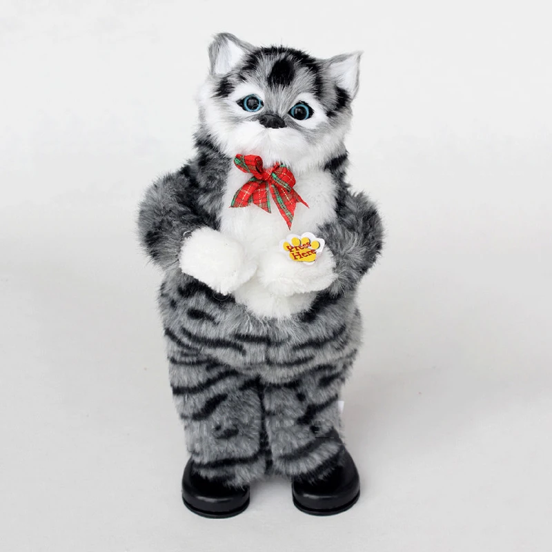 Игрушка Garfield пение Танцующая кошка на батарейках плюшевая имитационная кукла