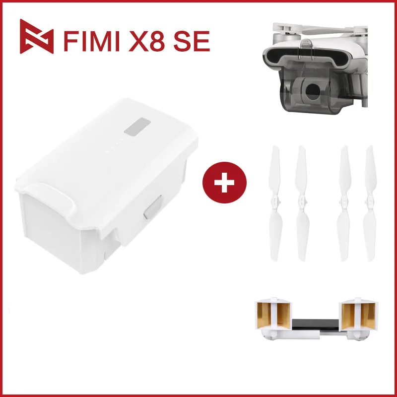FIMI X8 SE Батарея/пропеллер 5 км с видом от первого лица 3-осевому гидростабилизатору HD4K Камера gps 33mins время полета RC Дрон Квадрокоптер RTF - Цвет: Bundle 3