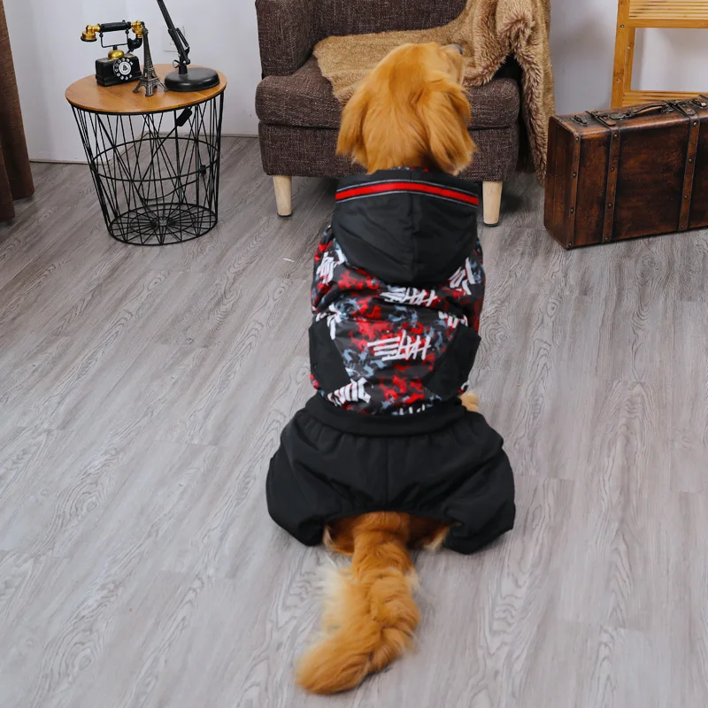 HOOPET зимнее пальто для собак зимняя одежда теплая на Рождество большой собаки