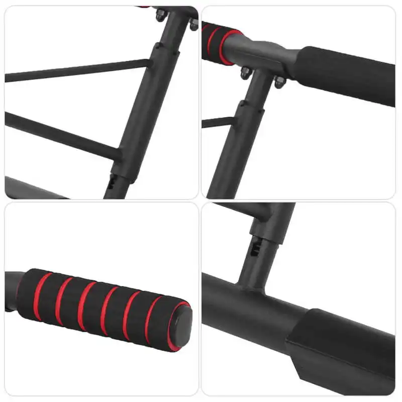 

No Screws Pull Up Bar Doorway with Straight Grip Fitness Chin Up Bar for Home Gym Exercise Massage Tool