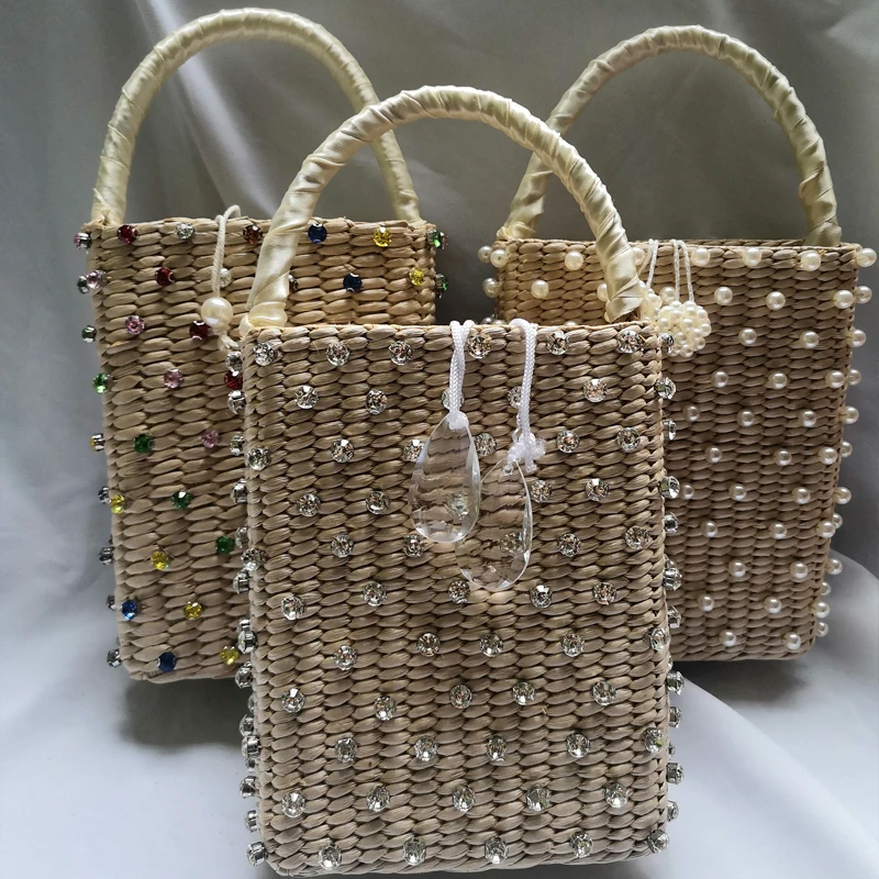 Прямая поставка летняя модная быстрая доставка Соломенная Сумка роскошные