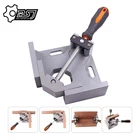 90 градусов Регулируемый зажим для плотника угловой зажим для деревообработки рама зажим для инструментов прямоугольный алюминиевый сплав с одной ручкой зажим для инструмента