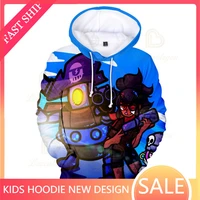 browlers kids hoodie void gene and star max childrens wear shooting game 3d swearshirt boys girls tops hoodies baby clothes