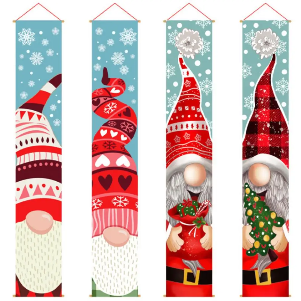 

Christmas Couplet Innovative Cartoon Door Hanging for Home Party
