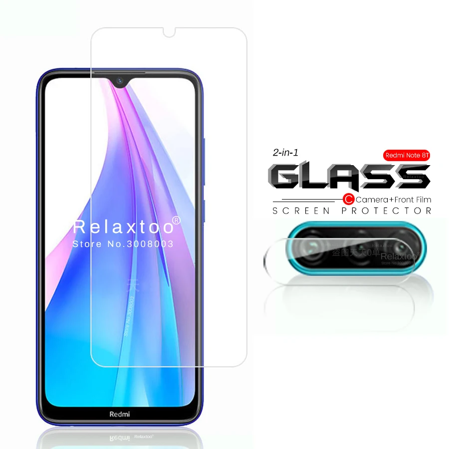 2 в 1 защитное закаленное стекло для камеры redmi note 8 t Защитное xiaomi t8 note8t защитные