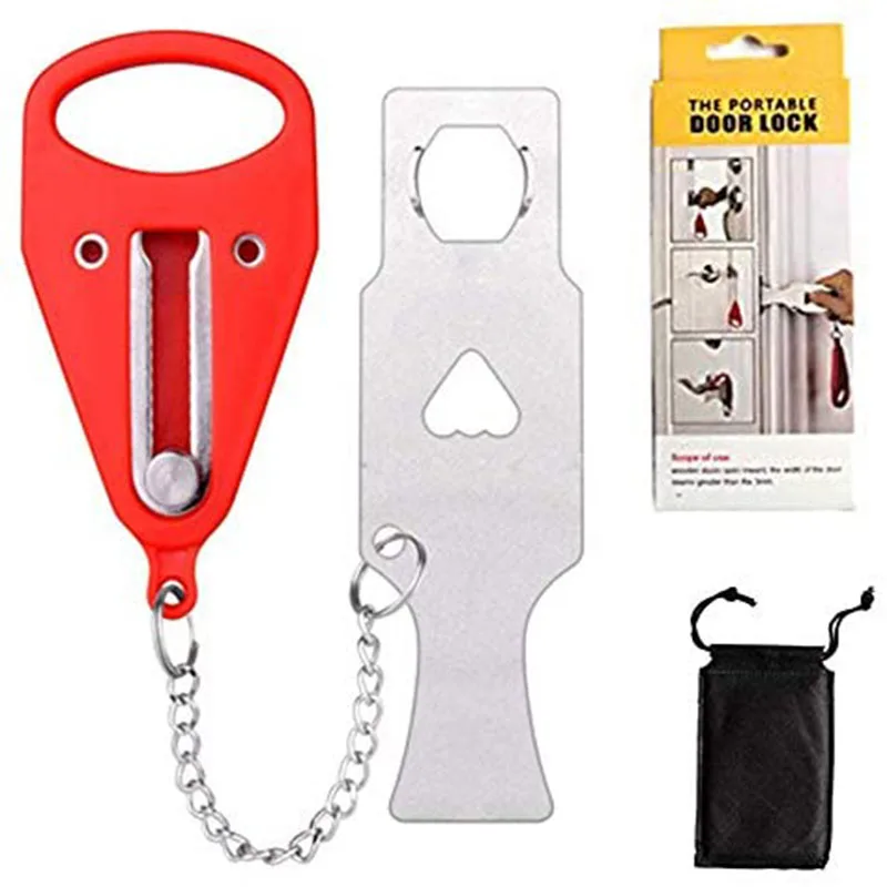 

Portable Door Lock, Travel Lock, for Home Apartment Living Hotel Motel.Security Locks