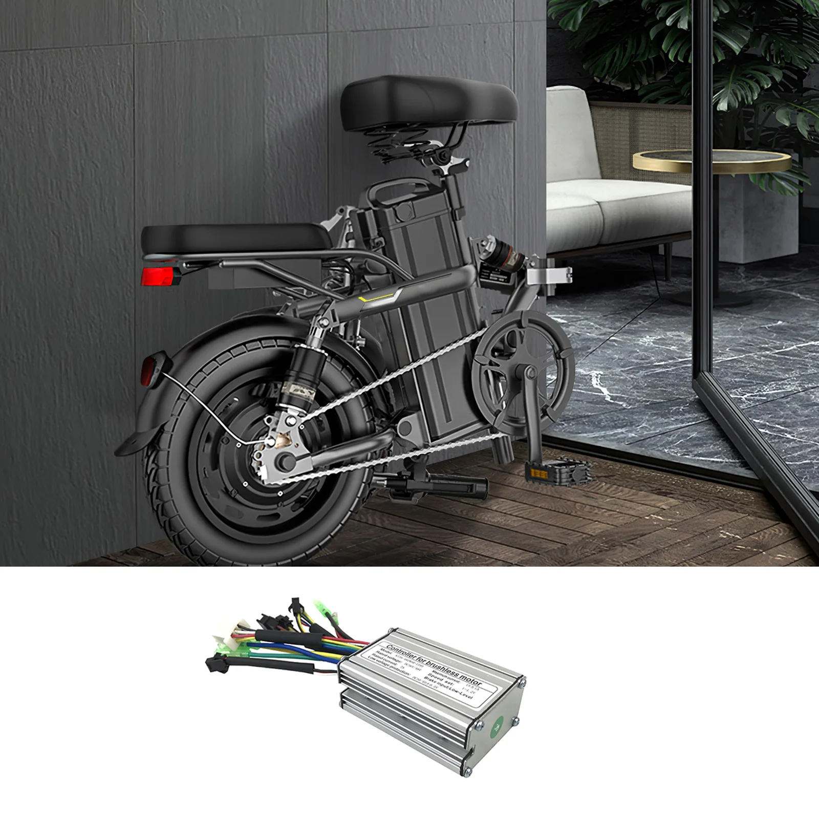 

Controller 36/48V Bicycle Modification Accessories Brushless KT Controller Electric Bike Accessorice Motor Conversion Kit