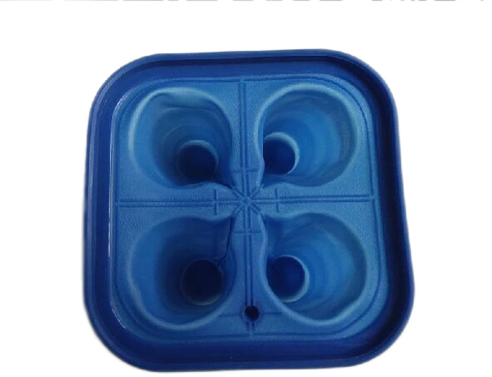 4 отверстия маленькая винная стеклянная силиконовая форма для фотографий 3D Мини