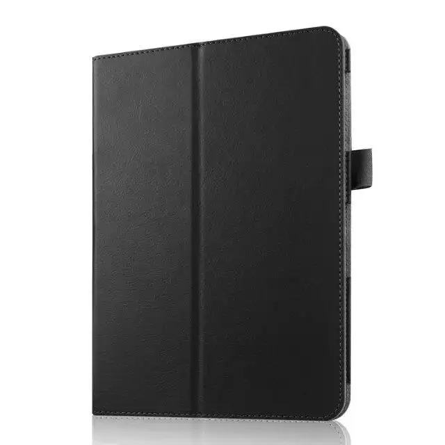 Роскошный чехол-подставка из искусственной кожи Tab S2 SM-T810 чехол для samsung Galaxy Tab S2 9,7 T810 T815 чехол для планшета 9,7 чехол для планшета+ Подарочная пленка - Цвет: black