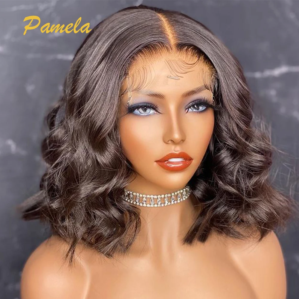 13x4 Lace Frontal Human Hair Wigs 13x4 Loose Wave Short Bob Lace Front Wigs 250% High Density Loose Deep Wave Lace Front Wig