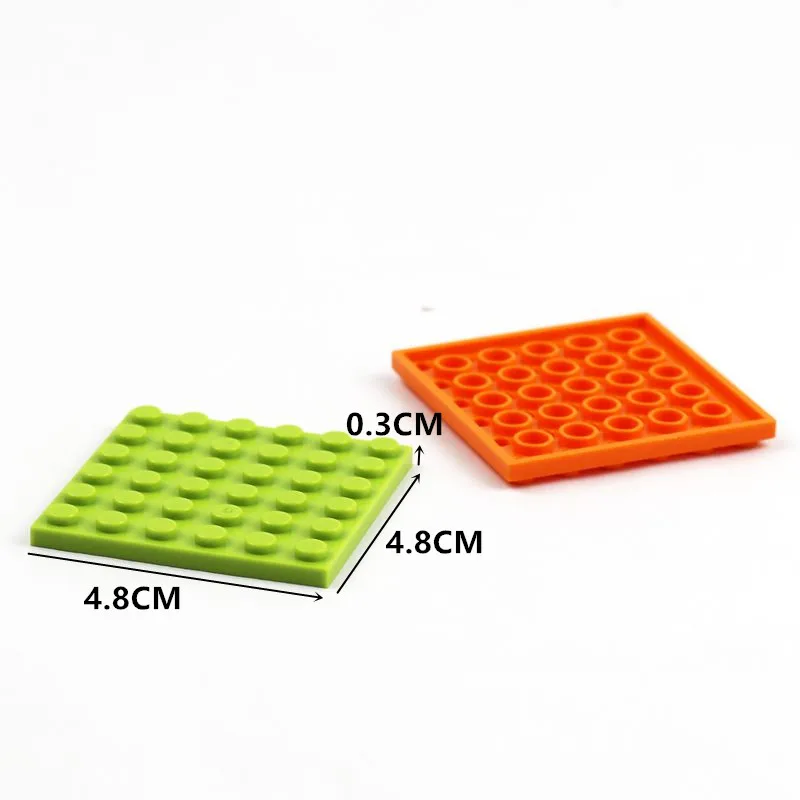 20 шт./лот пластина 6x6 MOC строительные блоки детали 3958 креативные игрушки для детей