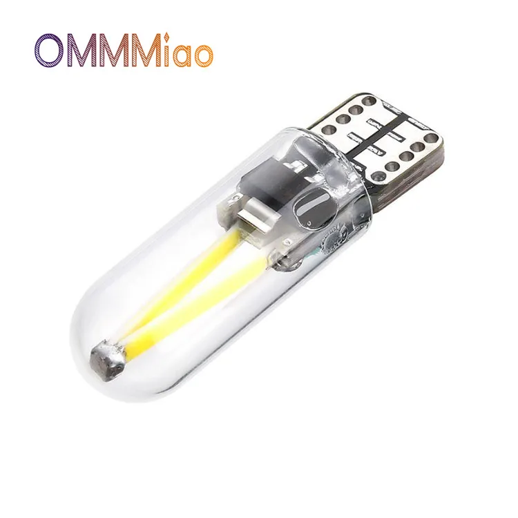 

Автомобильная светодиодная лампа T10 cob из стекла с бесэлектродным декодированием